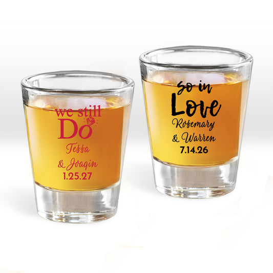 We Still Do Personalized Fluted Shot Glass (Set of 24)