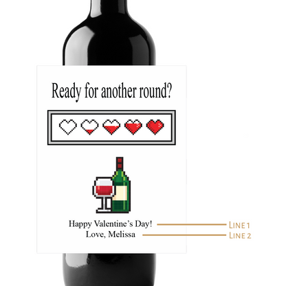 Ready For Another Round? Custom Personalized Wine Champagne Labels (set of 3)
