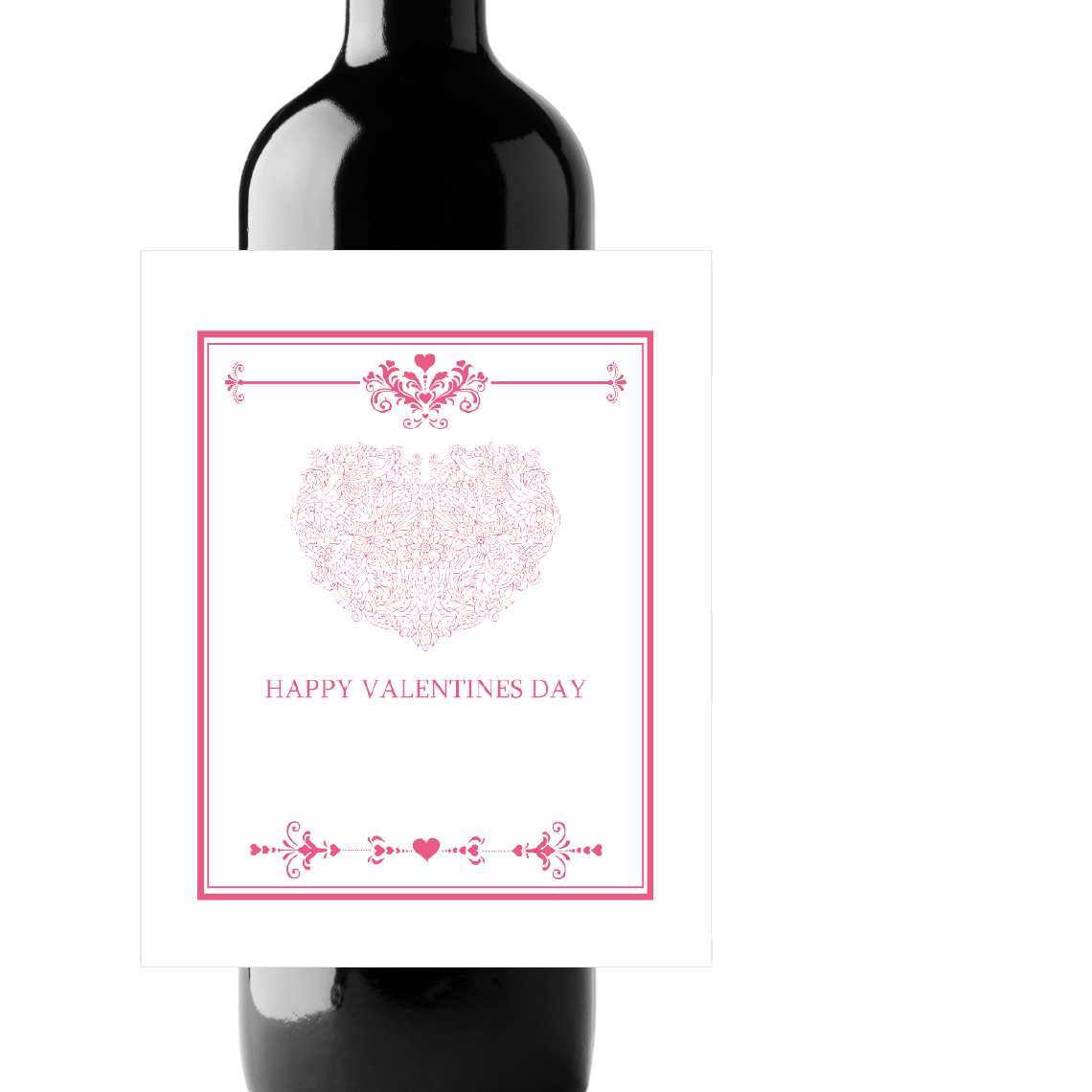 Happy Valentine's Day Wine Champagne Labels (set of 3)