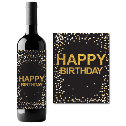 40th Birthday Theme Wine Champagne Labels (set of 4)