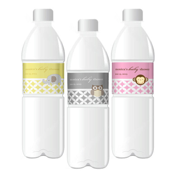 Baby Animal Water Bottle Labels