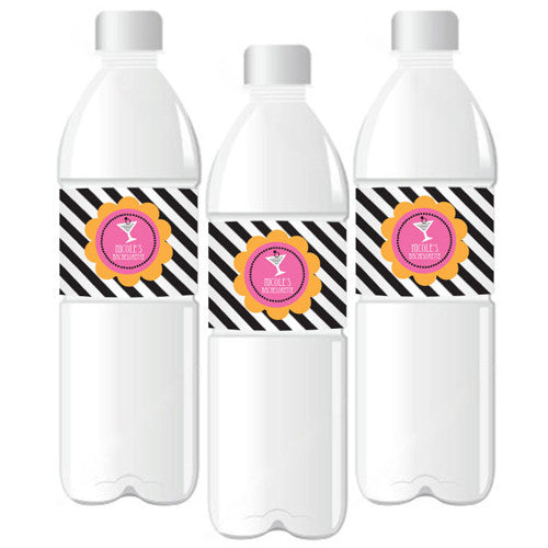 Bachelorette Party Personalized Water Bottle Labels