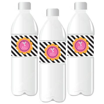 Bachelorette Party Personalized Water Bottle Labels