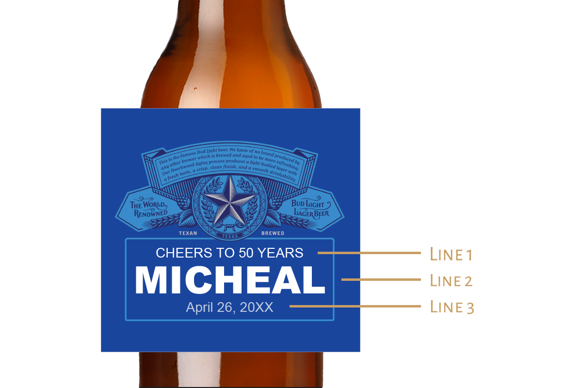 Birthday Custom Personalized Beer Label & Beer Carrier (set of 6)