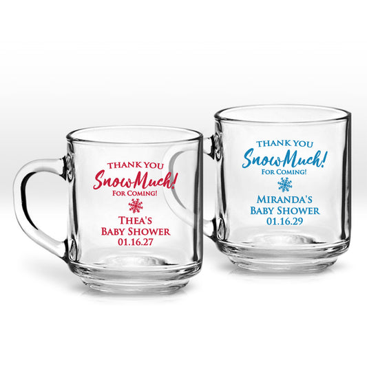 Thank You Snowmuch For Coming Personalized Clear Coffee Mug (Set of 24)
