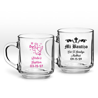 Baptism Personalized Clear Coffee Mug (Set of 24)