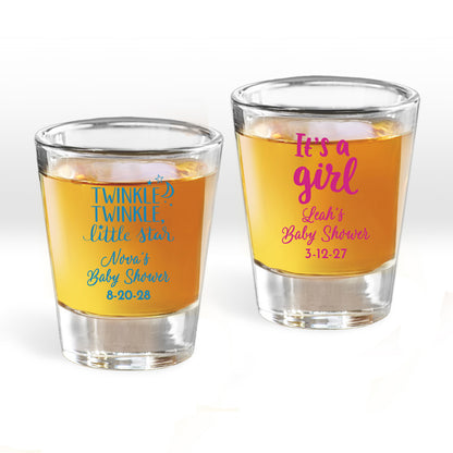 Baby Shower Personalized Fluted Shot Glass (Set of 24)