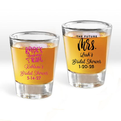 Bridal Shower Personalized Fluted Shot Glass (Set of 24)