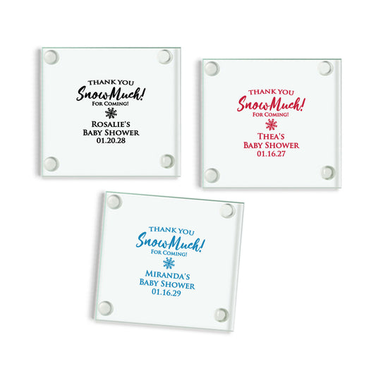 Thea's Baby Shower Personalized Glass Coaster (Set of 24)