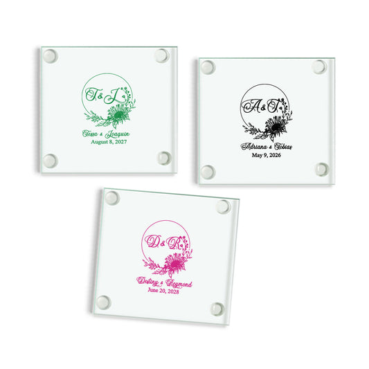 A&T Personalized Glass Coaster
