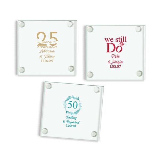 We Still Do Personalized Glass Coaster (Set of 24)