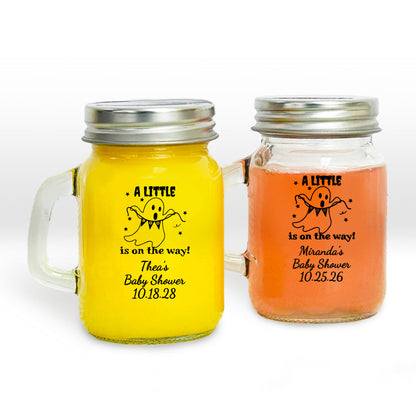 Thea’s Baby Shower Personalized Mini Mason Jar (Set of 24)