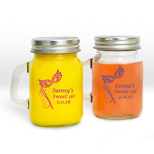 Sunny’s Sweet 16 Personalized Mini Mason Jar (Set of 24)