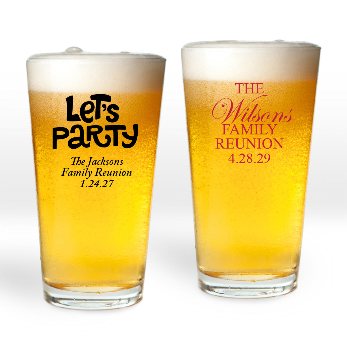 Let’s Party Personalized Pint Glass (Set of 24)