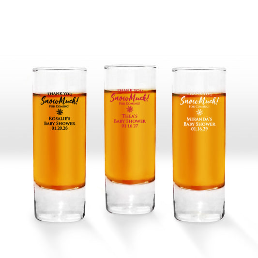 Thank You SnowMuch Personalized Tall Shot Glass (Set of 24)