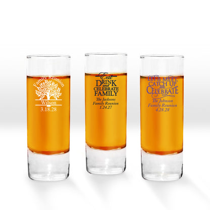 Family Reunion Personalized Tall Shot Glass (Set of 24)