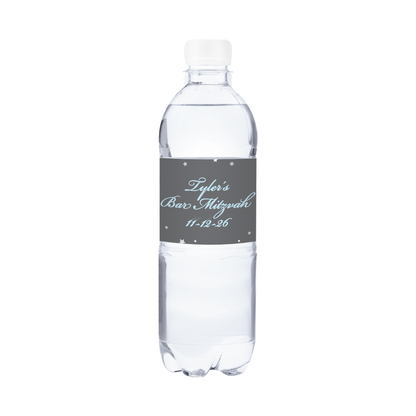 Bar Mitzvah Waterproof Personalized Water Bottle Labels (set of 15)