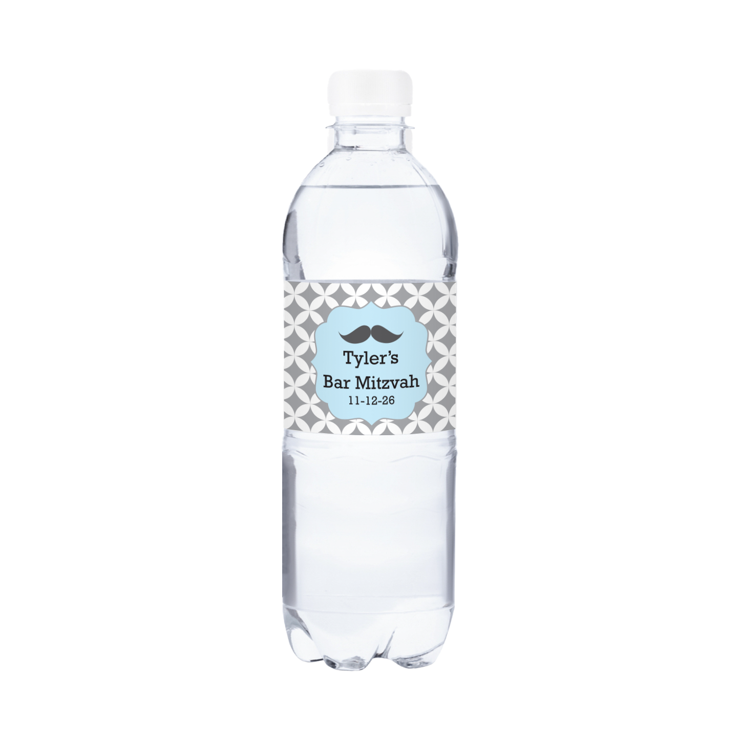 Bar Mitzvah Waterproof Personalized Water Bottle Labels (set of 15)