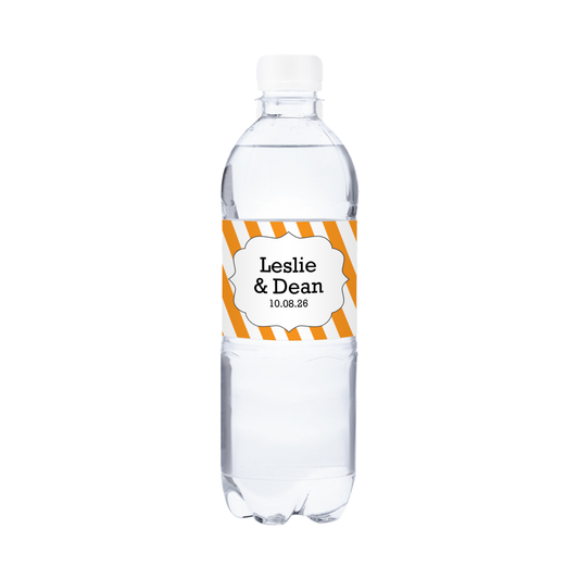 Wedding Waterproof Personalized Water Bottle Labels (set of 15)