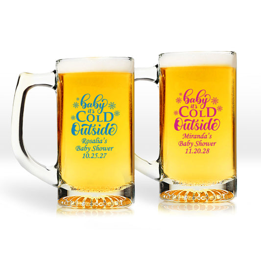 Baby Is Cold Outside Personalized 15 oz. Beer Mug (Set of 24)