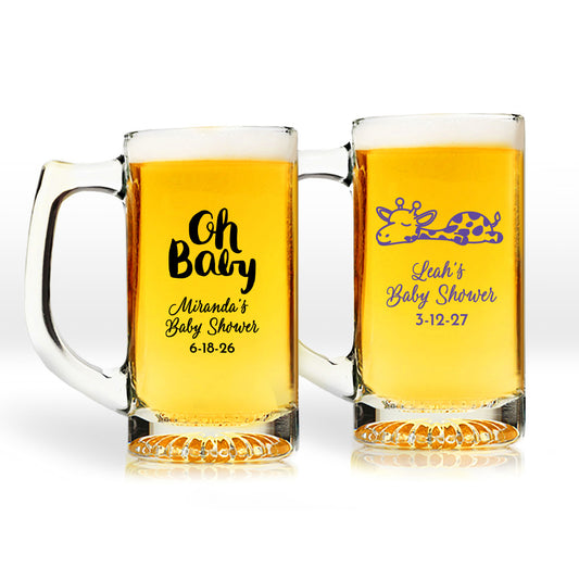 Oh Baby Personalized 15 oz. Beer Mug (Set of 24)