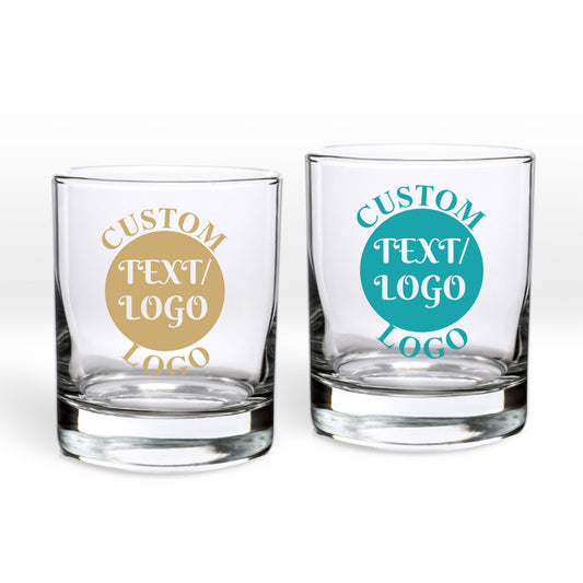 Text Image or Logo Personalized Shot Glass or Votive Holder (Set of 24)
