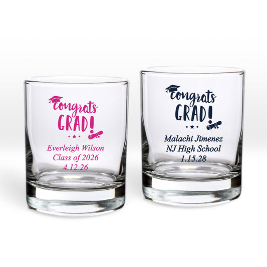 Class Of 2026 Personalized Shot Glass or Votive Holder (Set of 24)