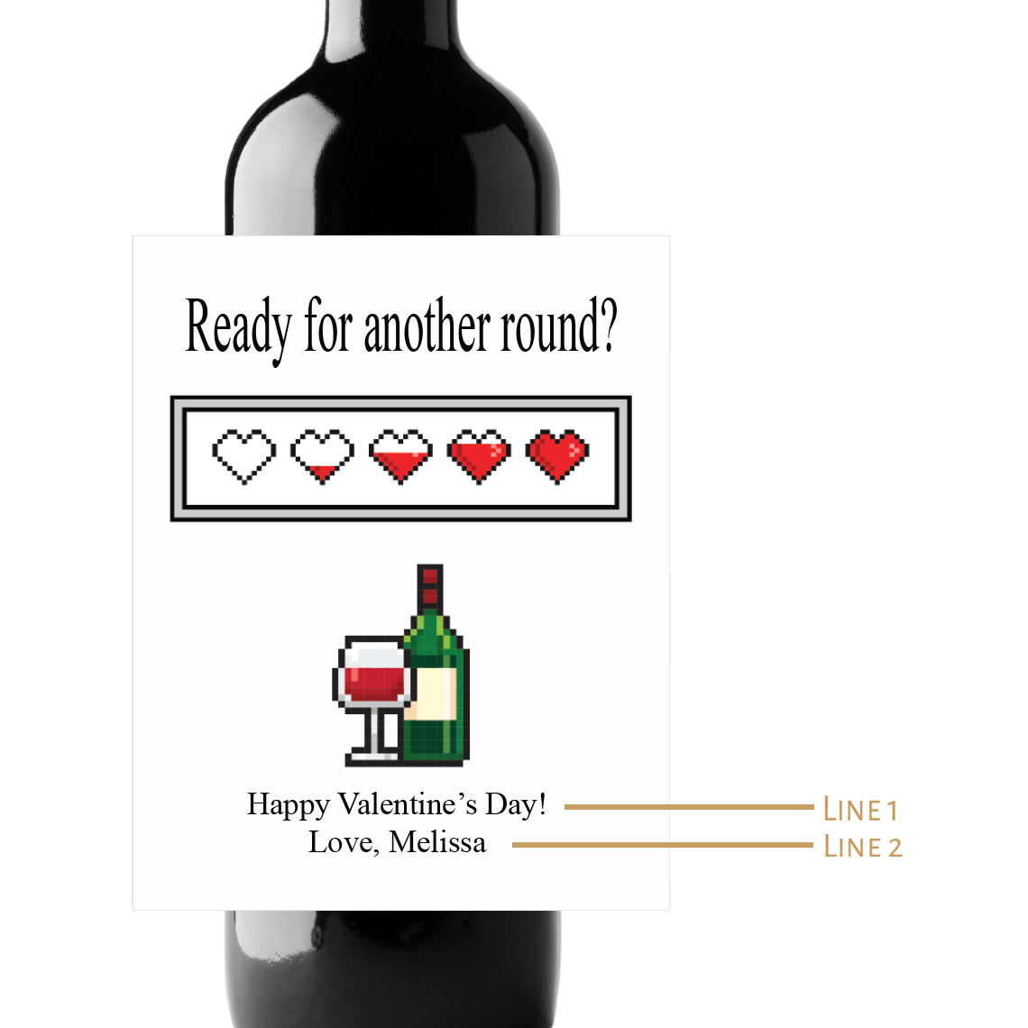Ready For Another Round? Custom Personalized Wine Champagne Labels (set of 3)