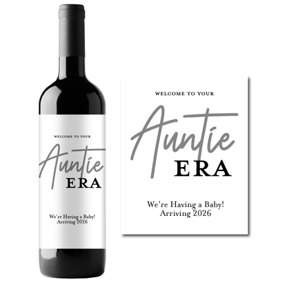 Auntie Era Custom Personalized Wine Champagne Labels (set of 3)