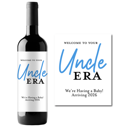 Uncle Era Custom Personalized Wine Champagne Labels (set of 3)