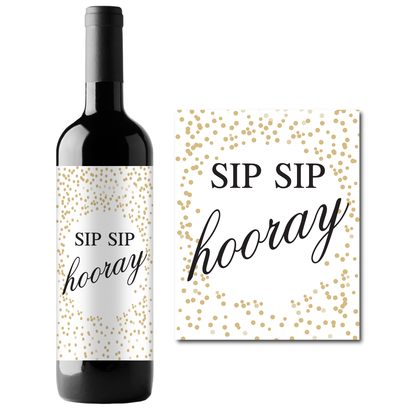 40th Birthday Theme Wine Champagne Labels (set of 4)