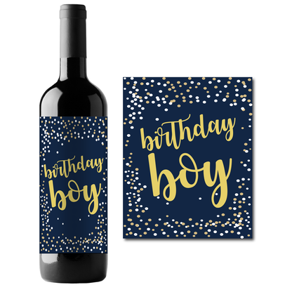 21st Birthday Theme Wine Champagne Labels (set of 4)