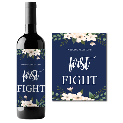 Wedding Milestone Wine Champagne Labels (set of 4)