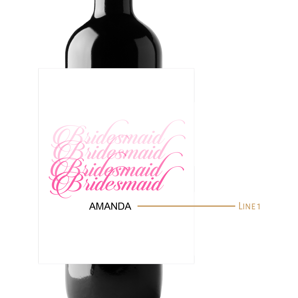 Engagement/Wedding Custom Personalized Wine Champagne Labels (set of 3)