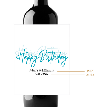 Let's Sprinkle Baby Custom Personalized Wine Champagne Labels (set of 3)