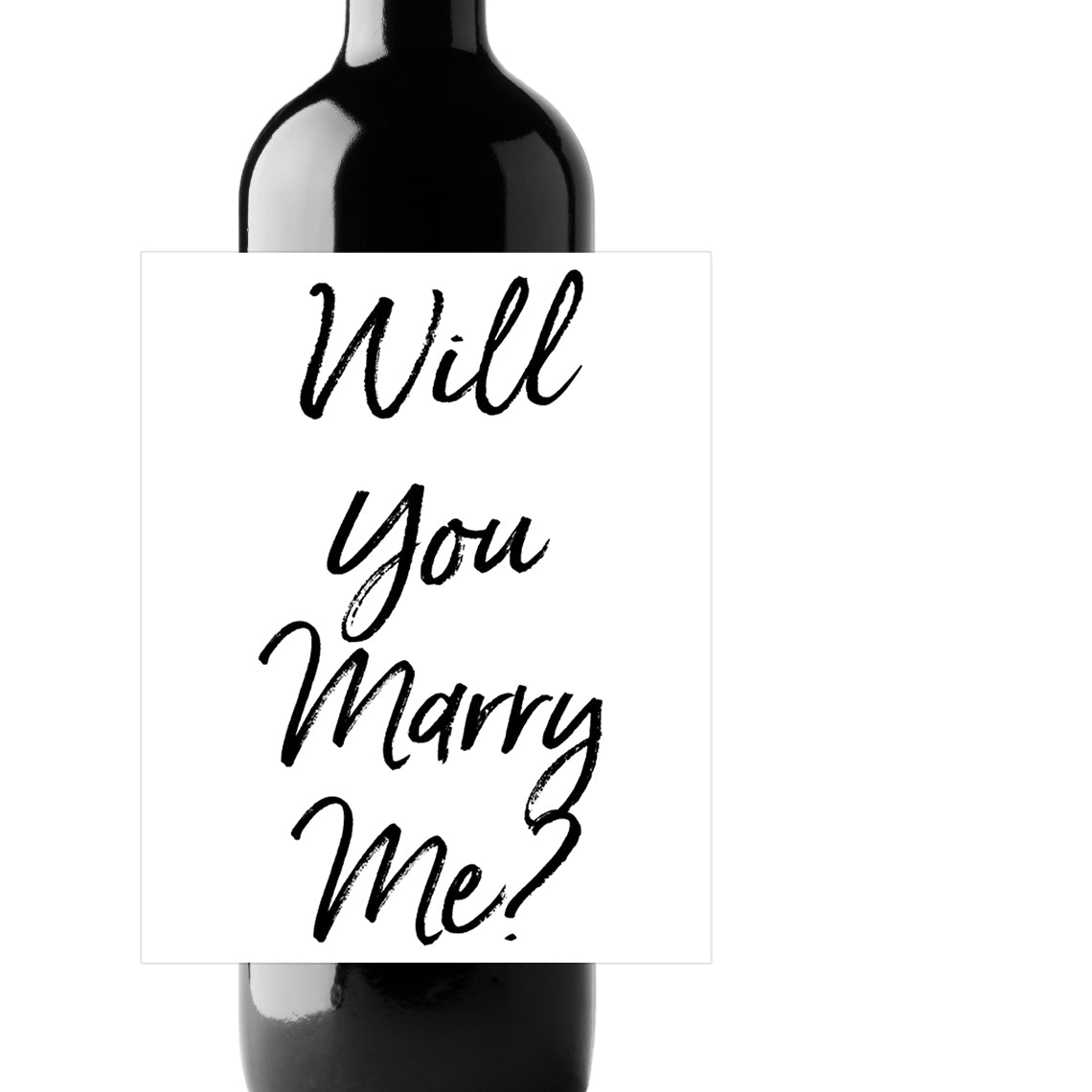 Will You Marry Me? / I Said Yes Wine Champagne Labels (set of 3)