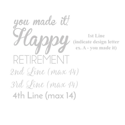 Retirement Personalized Mini Mason Jar (Set of 24)